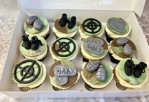 Chitty's Cakes Bromsgrove camouflage cupcakes