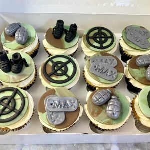 Chitty's Cakes Bromsgrove camouflage cupcakes