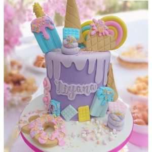 Sweet Treats Customisable Birthday Cake