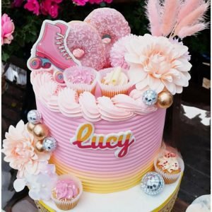 Treat Topped Custom Disco Birthday Cake - Can Also Be Vegan or Gluten-Free!