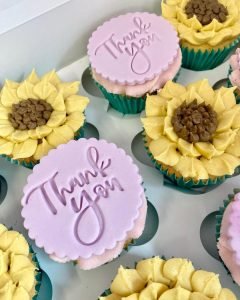 Chitty's Bromsgrove Thank You Sunflower Cupcakes