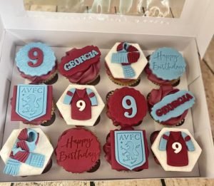 Chitty's Cakes Bromsgrove Aston Villa Football Cupcakes