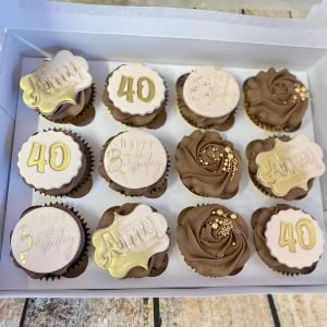 Chitty's Cakes Bromsgrove 40th Birthday Chocolate Cupcakes To Order